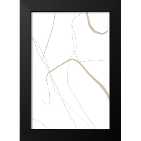 Gentle Moment Black Modern Wood Framed Art Print by Sawall, Anastasia