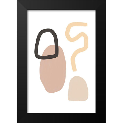 Here to Explore Black Modern Wood Framed Art Print by Sawall, Anastasia