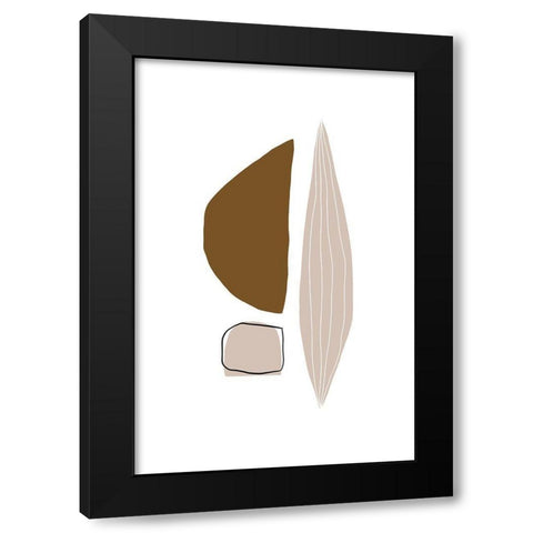 Imperfections Black Modern Wood Framed Art Print with Double Matting by Sawall, Anastasia