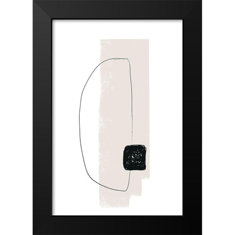 Overlap Black Modern Wood Framed Art Print by Sawall, Anastasia