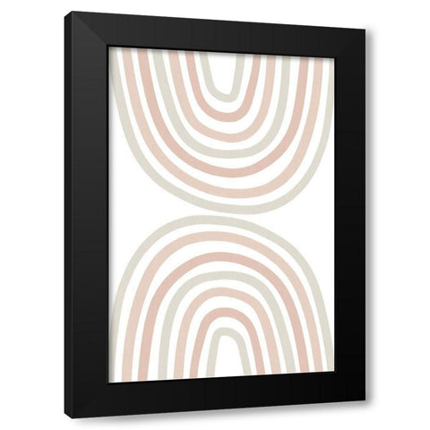 Double Rainbow Black Modern Wood Framed Art Print by Sawall, Anastasia