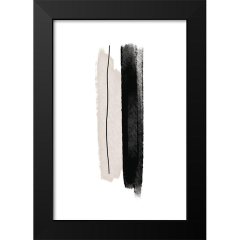 Two plus One Black Modern Wood Framed Art Print by Sawall, Anastasia