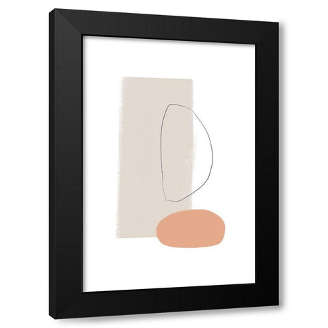 Feels Black Modern Wood Framed Art Print with Double Matting by Sawall, Anastasia