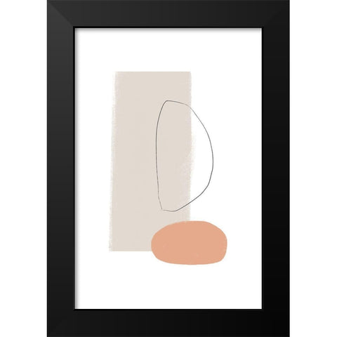 Feels Black Modern Wood Framed Art Print by Sawall, Anastasia
