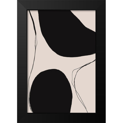 Keep your Balance Black Modern Wood Framed Art Print by Sawall, Anastasia