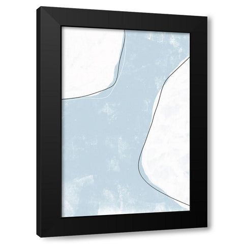 Abstracto Outlined Black Modern Wood Framed Art Print with Double Matting by Sawall, Anastasia