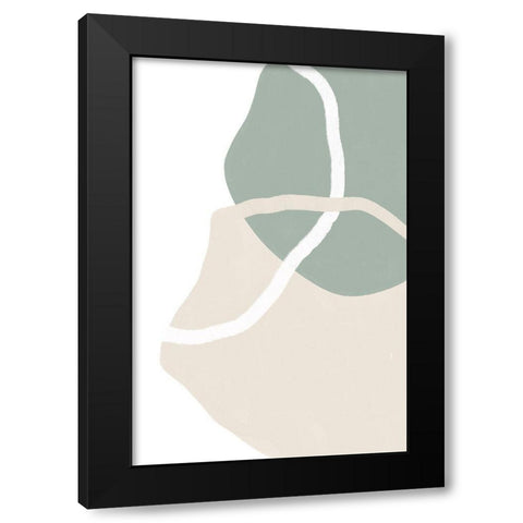 Free Forms Two and a half Black Modern Wood Framed Art Print with Double Matting by Sawall, Anastasia