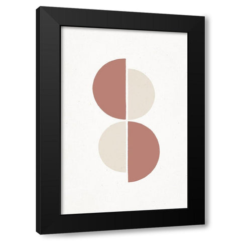Rust and Sand - Duo Black Modern Wood Framed Art Print with Double Matting by Sawall, Anastasia