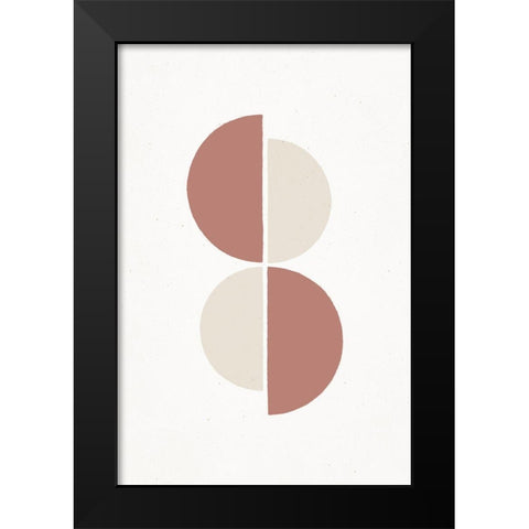 Rust and Sand - Duo Black Modern Wood Framed Art Print by Sawall, Anastasia