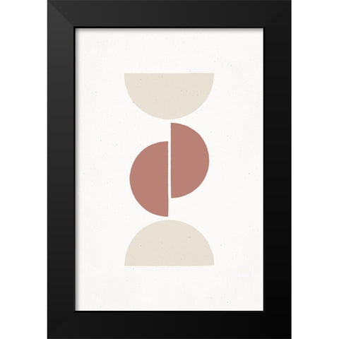 Rust and Sand - Geo Black Modern Wood Framed Art Print by Sawall, Anastasia