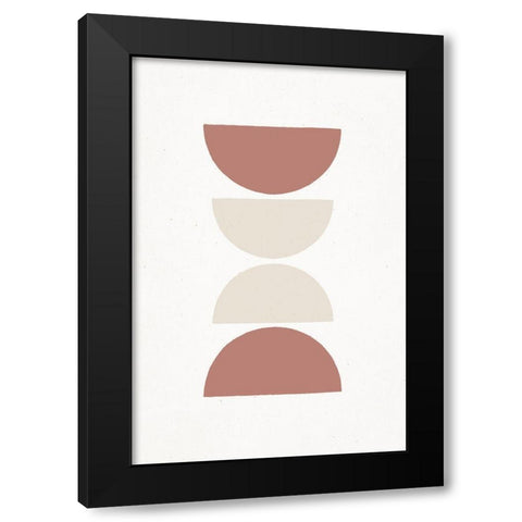 Rust and Sand - Lungo Black Modern Wood Framed Art Print with Double Matting by Sawall, Anastasia