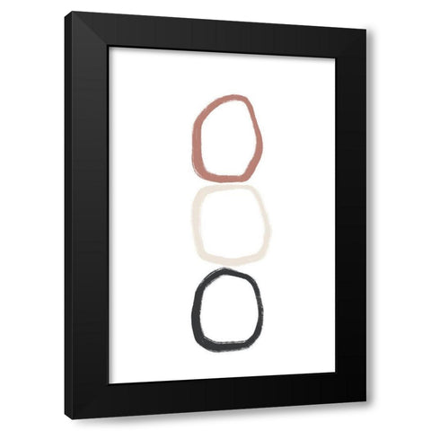 Three Stones - On Top Black Modern Wood Framed Art Print by Sawall, Anastasia