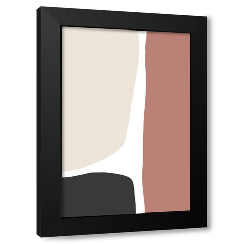 Natural Shades Trio Black Modern Wood Framed Art Print by Sawall, Anastasia