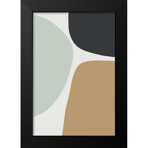 Natural Trio Black Modern Wood Framed Art Print by Sawall, Anastasia