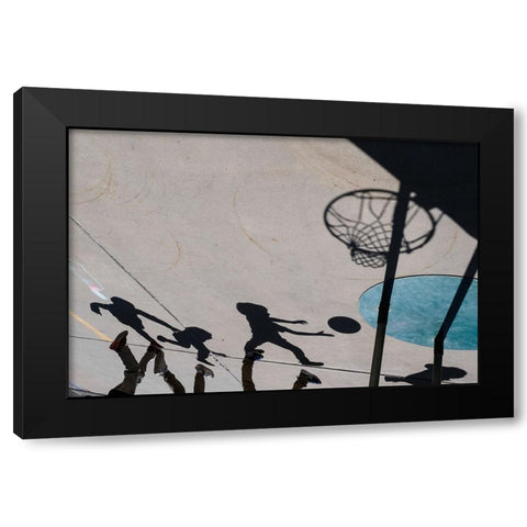 The Game Black Modern Wood Framed Art Print with Double Matting by Harter, Sydney