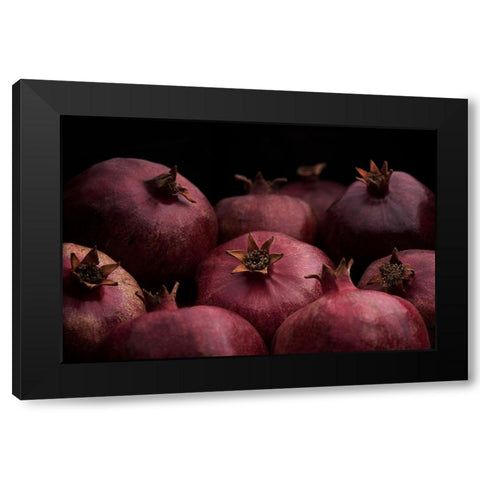 The Power Of The Pomegranates Black Modern Wood Framed Art Print with Double Matting by Swid, Saleh