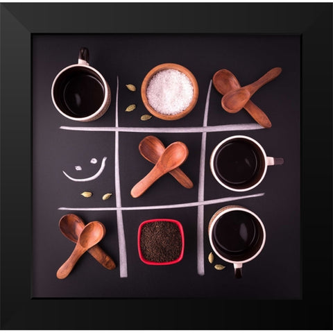 Still Life Art Black Modern Wood Framed Art Print by Dhuper, Sumit