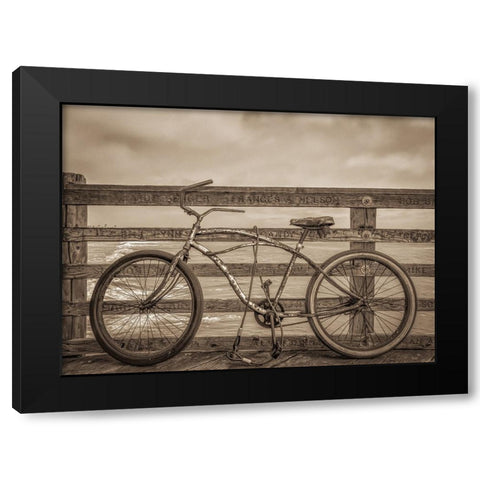 SomeoneS Treasure Black Modern Wood Framed Art Print by Reames, Teri