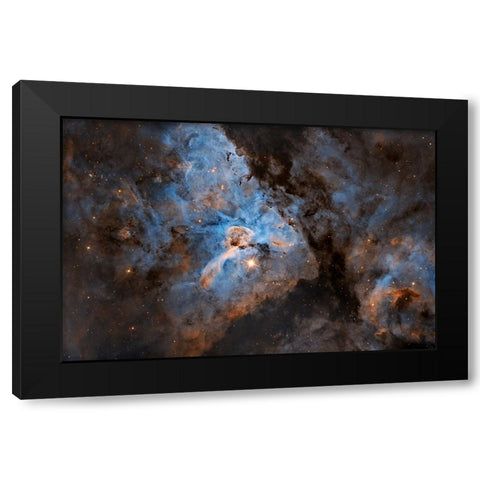 Eta Carina Black Modern Wood Framed Art Print by Chander, Vikas