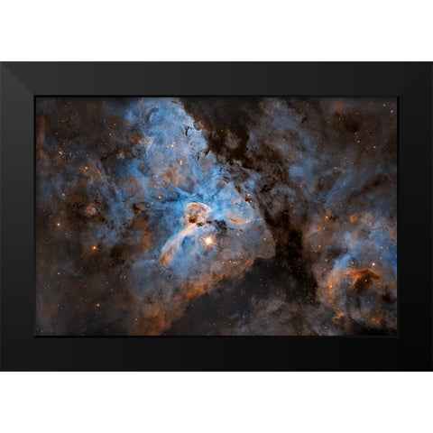 Eta Carina Black Modern Wood Framed Art Print by Chander, Vikas