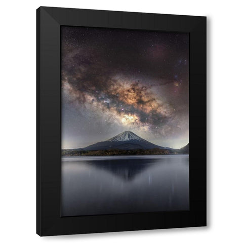 Sanctuary of Stars Black Modern Wood Framed Art Print by Harlock