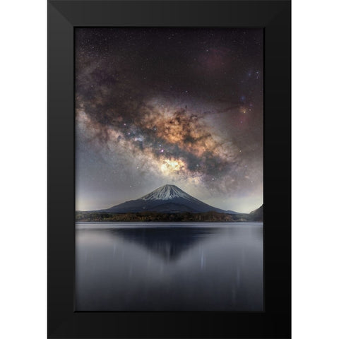 Sanctuary of Stars Black Modern Wood Framed Art Print by Harlock