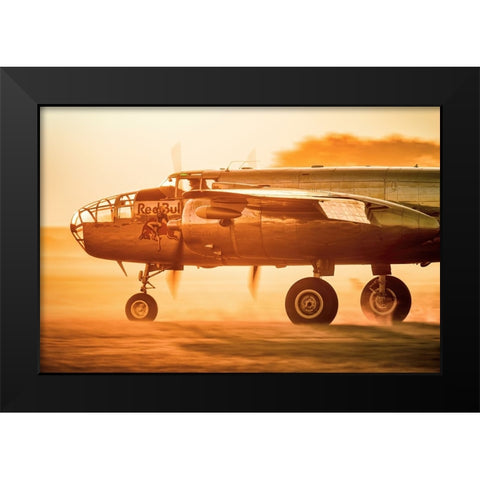 Sun ride Black Modern Wood Framed Art Print by Wrobel, Piotr