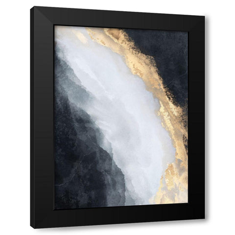 Stream Black Modern Wood Framed Art Print with Double Matting by Fredriksson, Elisabeth