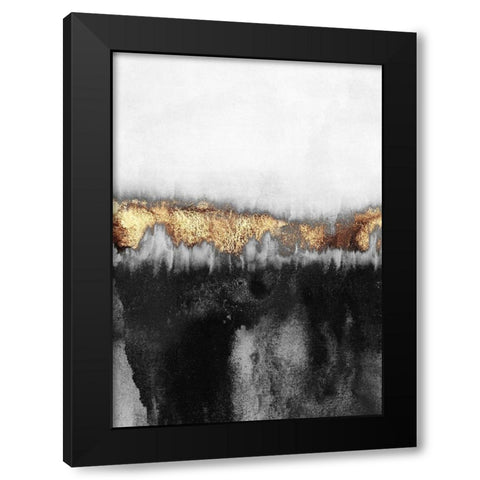 Gloomy Black Modern Wood Framed Art Print with Double Matting by Fredriksson, Elisabeth