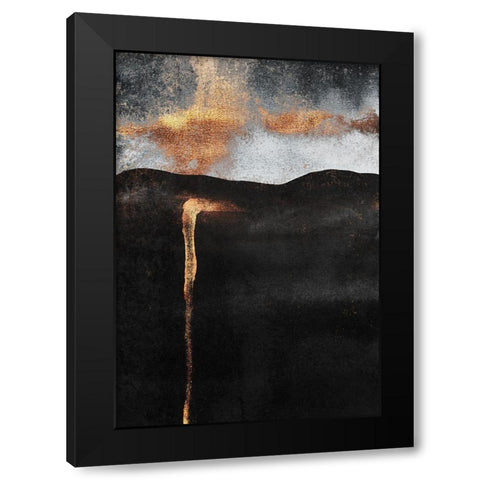 Ember Black Modern Wood Framed Art Print with Double Matting by Fredriksson, Elisabeth