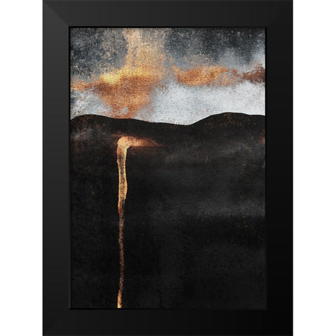 Ember Black Modern Wood Framed Art Print by Fredriksson, Elisabeth