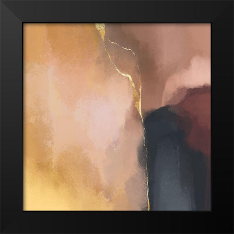 Stay Calm Black Modern Wood Framed Art Print by Fredriksson, Elisabeth