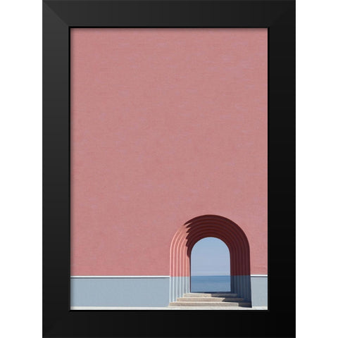 Look the ocean Black Modern Wood Framed Art Print by Cederberg, Marcus