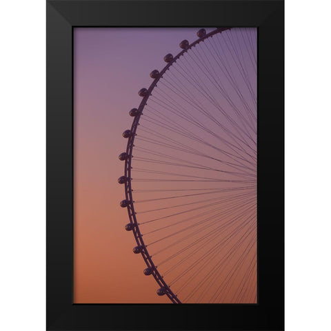 Ferris wheel Black Modern Wood Framed Art Print by Cederberg, Marcus