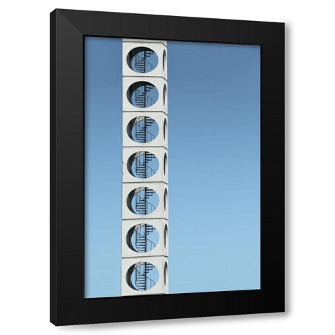 Tower of power Black Modern Wood Framed Art Print with Double Matting by Cederberg, Marcus