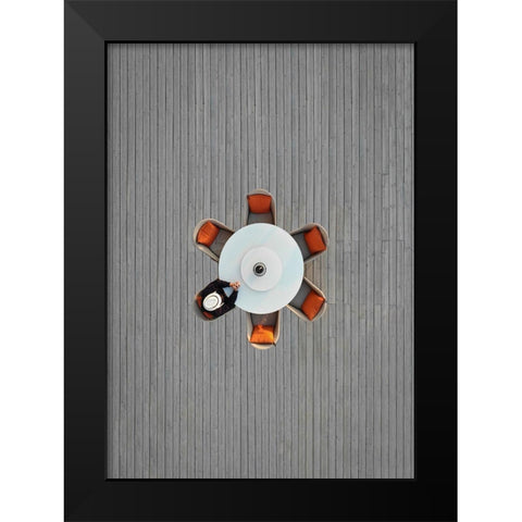 Lonely lunch Black Modern Wood Framed Art Print by Cederberg, Marcus