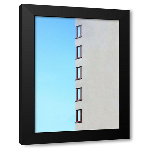 Corner row Black Modern Wood Framed Art Print by Cederberg, Marcus