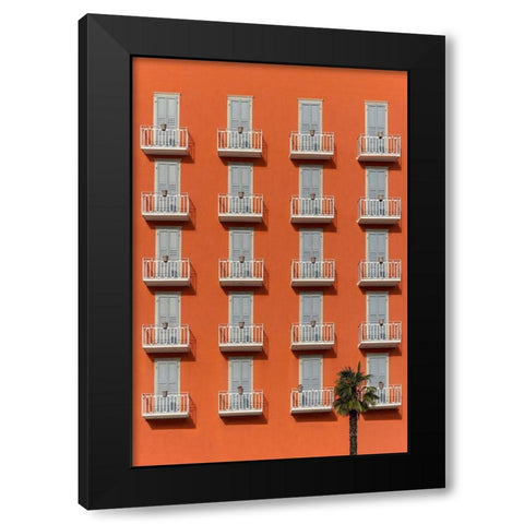 The hotel Black Modern Wood Framed Art Print with Double Matting by Cederberg, Marcus