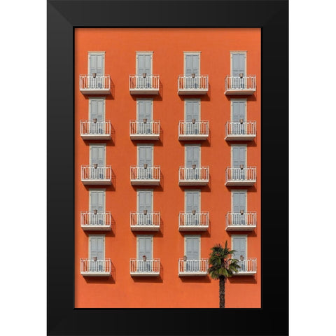 The hotel Black Modern Wood Framed Art Print by Cederberg, Marcus