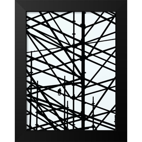 Coffee Break Black Modern Wood Framed Art Print by Cederberg, Marcus