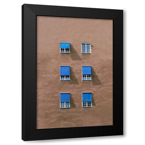 Blinds Black Modern Wood Framed Art Print by Cederberg, Marcus
