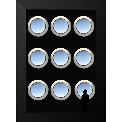 Lost in space Black Modern Wood Framed Art Print by Cederberg, Marcus