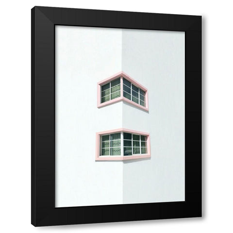 Pink corner Black Modern Wood Framed Art Print by Cederberg, Marcus