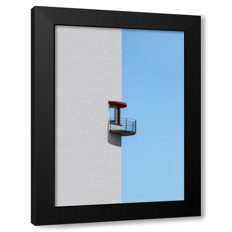 Half in half Black Modern Wood Framed Art Print by Cederberg, Marcus