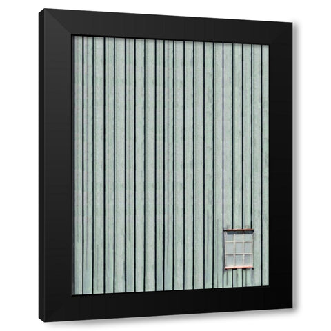 Green window Black Modern Wood Framed Art Print with Double Matting by Cederberg, Marcus