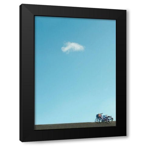 Cloud bike Black Modern Wood Framed Art Print by Cederberg, Marcus