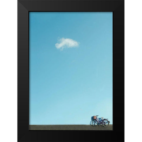 Cloud bike Black Modern Wood Framed Art Print by Cederberg, Marcus