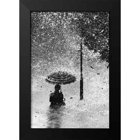 Ground Black Modern Wood Framed Art Print by Watanabe, Kentaro