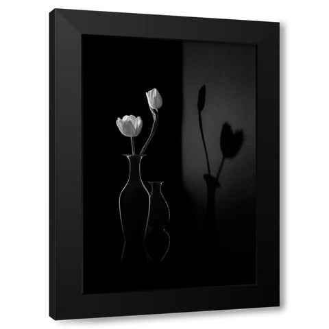 The Shadow of Spring Black Modern Wood Framed Art Print with Double Matting by Zhang, Libby