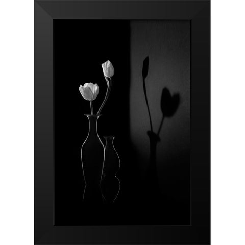 The Shadow of Spring Black Modern Wood Framed Art Print by Zhang, Libby